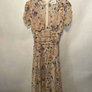 Hello Molly Fit and Flare Fairy Dress Sweetheart Neck Short Sleeves Size 4